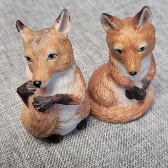 Vintage Franklin Mint Noah's Ark Fox Salt and Pepper Shaker - Picture 2 of 6